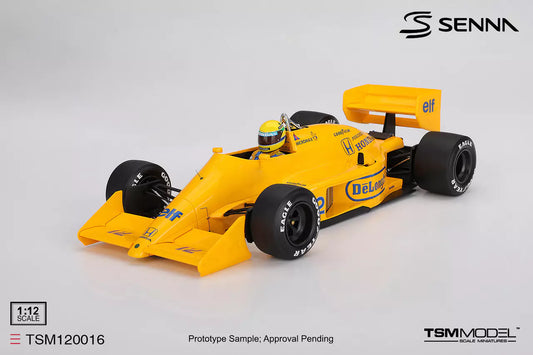 PRECOMMANDE - TSM Model TSM120016 1:12 - LOTUS 99T N°12 Winner MONACO GP 1987 Ayrton Senna