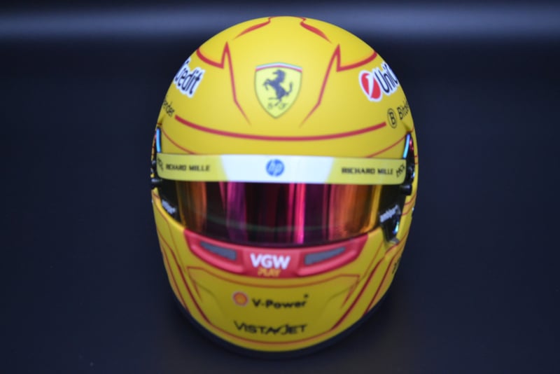 BELL Mini Helmet Casque 1:2 - Lewis Hamilton - Scuderia Ferrari HP - 2025