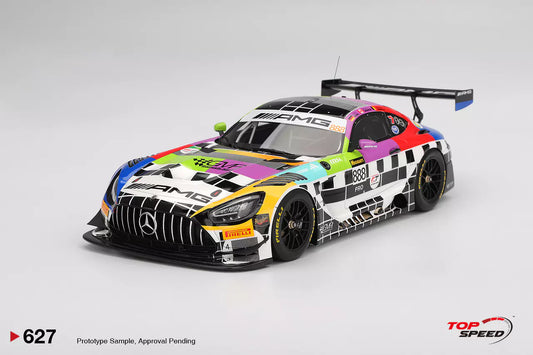 PRECOMMANDE - Top Speed TS0627 1/18 - MERCEDES AMG GT GT3 EVO N°888 MERCEDES-AMG GROUPPEM  12H Bathurst 2025 M. Engel - M. Martin - M. Grenier
