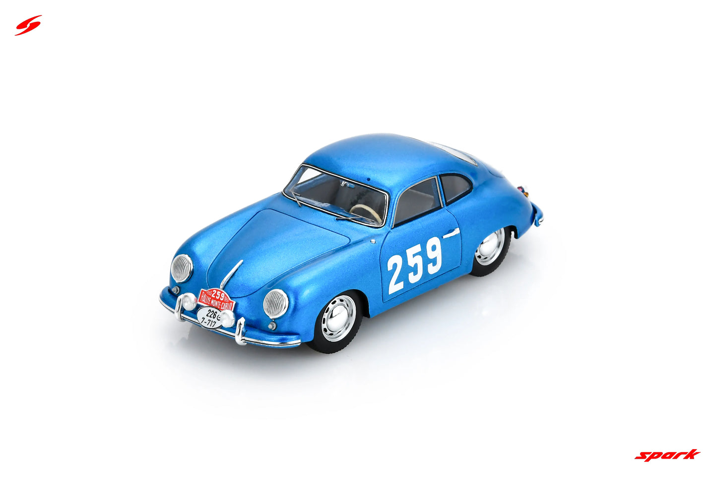 PRECOMMANDE - Spark S6138 1:43 - Porsche 356 1500 No.259 Rally Monte Carlo 1955 C. Cooper - J. Fischel
