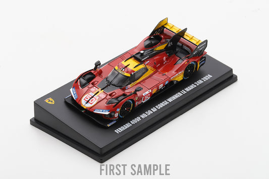 PRECOMMANDE - Looksmart LS64002LM 1:64 - Ferrari 499P No.50 Ferrari AF Corse Winner Le Mans 24H 2024 A. Fuoco – M. Molina – N. Nielsen