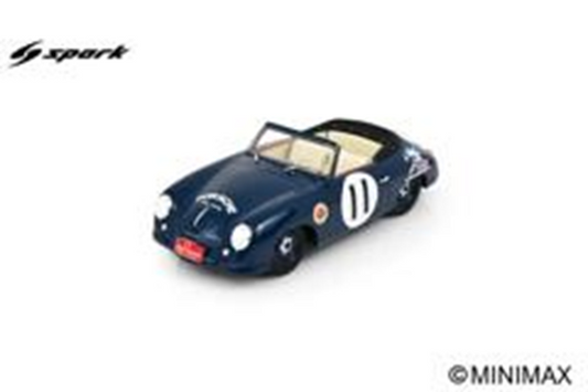 PRE-ORDER - Spark 18S1082 1:18 - PORSCHE 356 Super Cabriolet N°11 Carrera Panamericana 1952 Metternich - de Teffé - Linge Limited (356ex.)