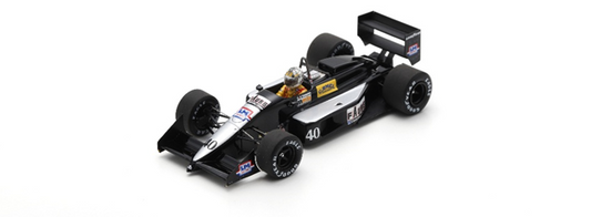 PRE-ORDER - Spark S7247 1:43 - AGS JH23B N°40 6th Mexican GP 1989 Gabriele Tarquini
