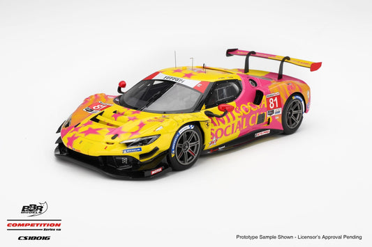 PRECOMMANDE - BBR CS18016 1:18 - FERRARI 296 GT3 N°81 Dragon Speed Laguna Seca 2025
