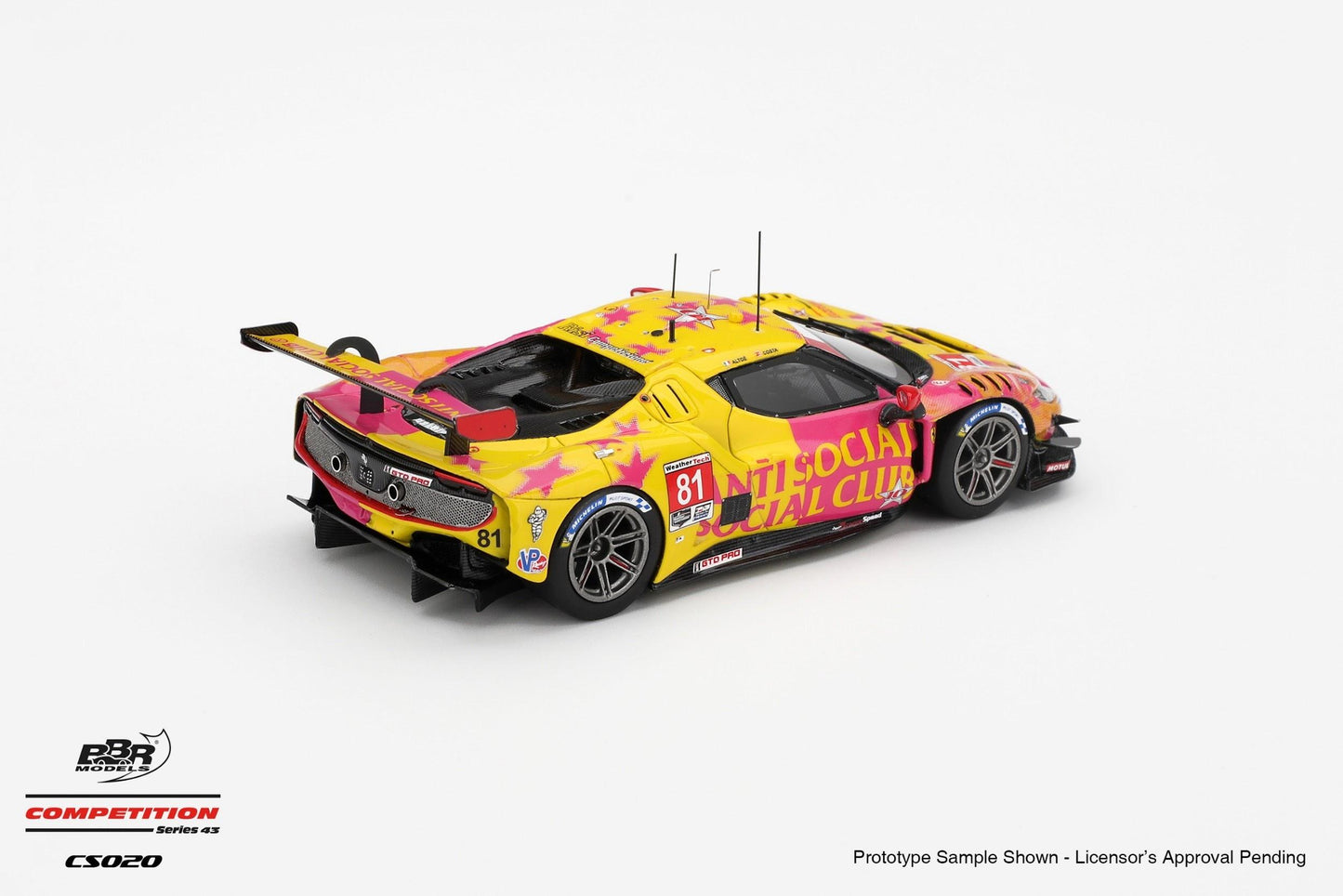 PRECOMMANDE - BBR CS020 1:43 - FERRARI 296 GT3 N°81 Dragon Speed Laguna Seca 2025