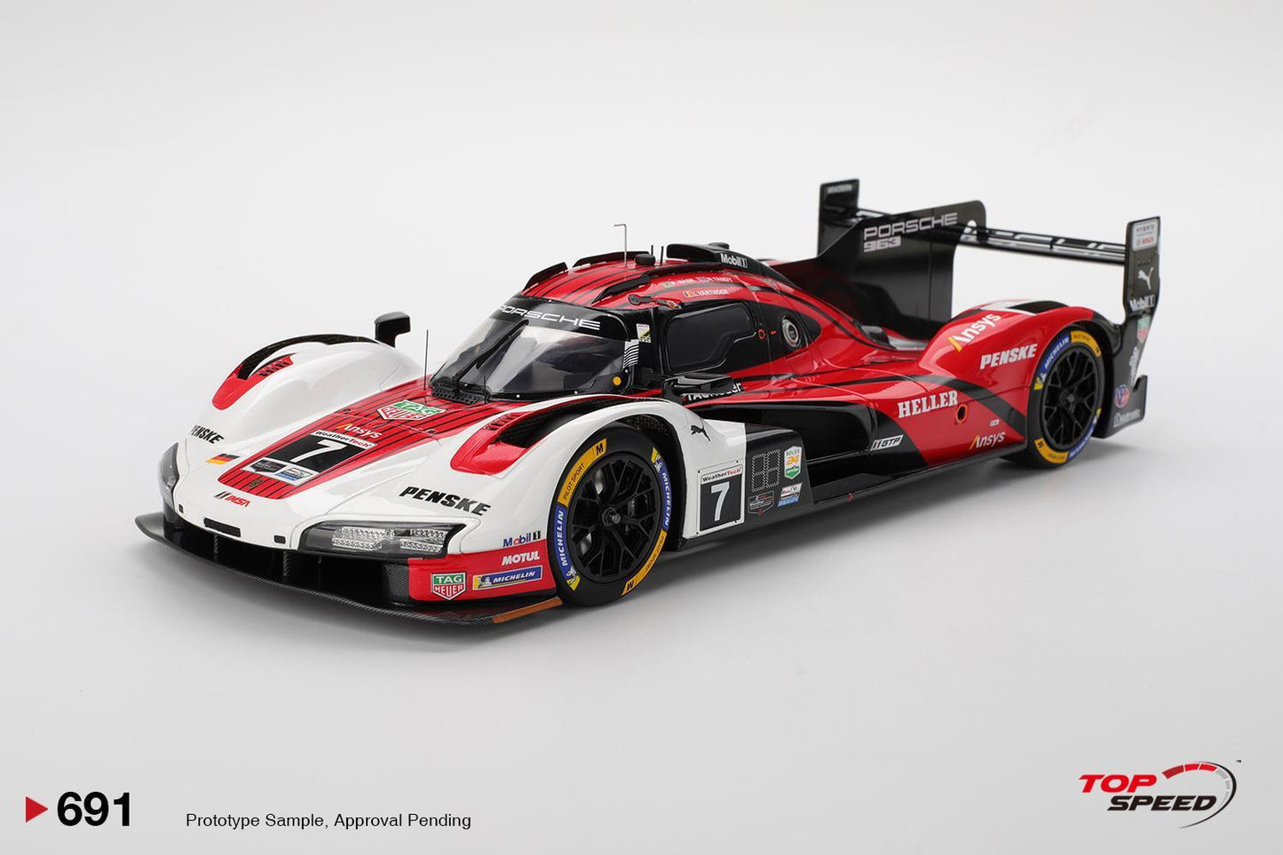PRECOMMANDE - Top Speed TS0691 1:18 - PORSCHE 963 N°7 Porsche Penske Motorsport Winner Daytona 24H 2025