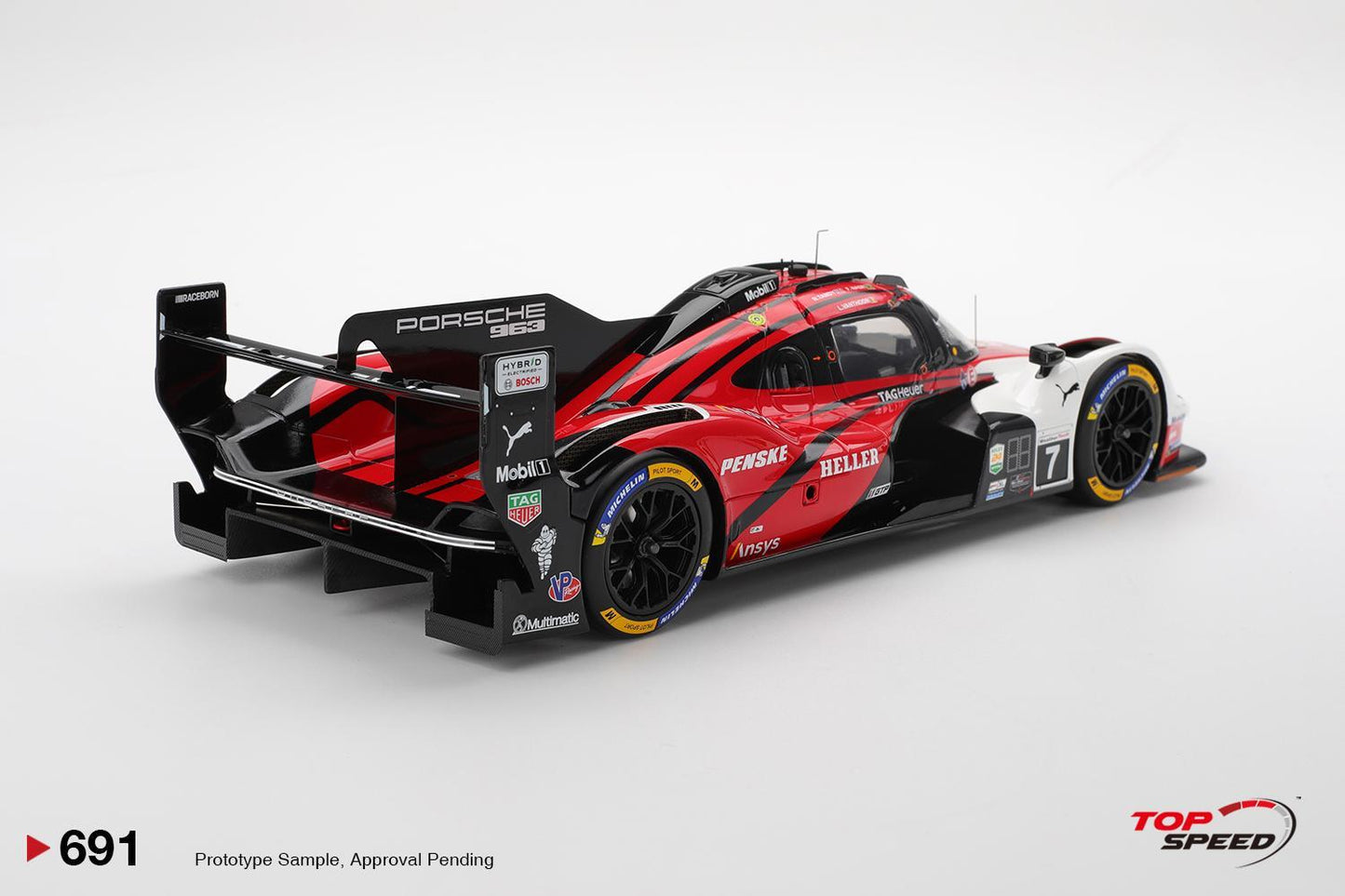 PRECOMMANDE - Top Speed TS0691 1:18 - PORSCHE 963 N°7 Porsche Penske Motorsport Winner Daytona 24H 2025