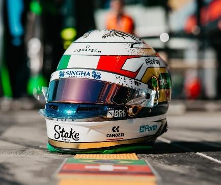 PRECOMMANDE - Spark 5HF224 Casque 1:5 - Gabriel Bortoleto - Stake F1 Team Kick Sauber - Italy GP 2025