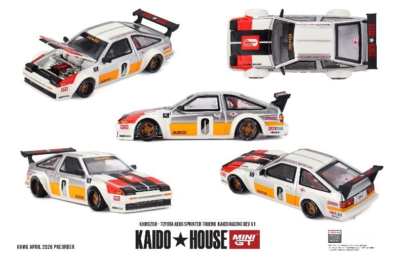 PRECOMMANDE - Kaido House KHMG268 1:64 - TOYOTA AE86 Sprinter Trueno Kaido Racing DEV V1 1983