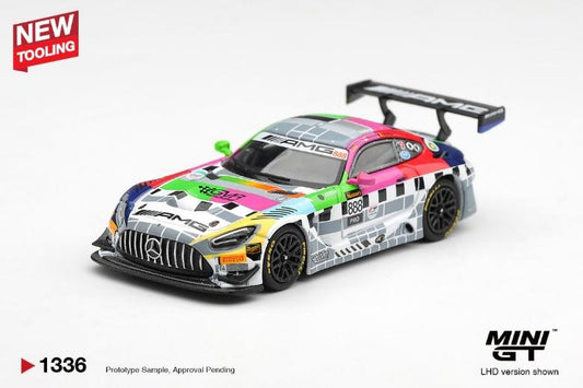 PRECOMMANDE - Mini GT MGT01336-L 1:64 - MERCEDES-BENZ AMG GT3 N°888 Mercedes-AMG Team GMR Meguiars  12H Bathurst 2025 M. Engel - M. Grenier - M. Martin