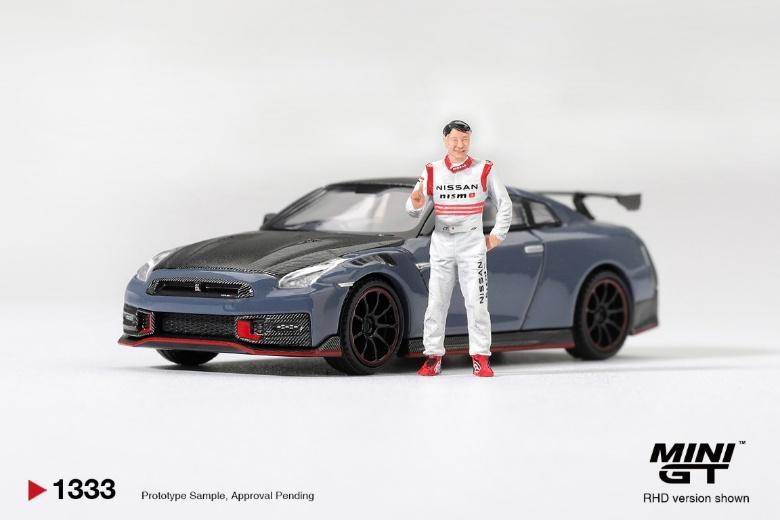 PRECOMMANDE - Mini GT MGT01333-R 1:64 - NISSAN GTR R35 Nismo Tsukuba Production car lap record 2024 with figure Tsugio Matsuda
