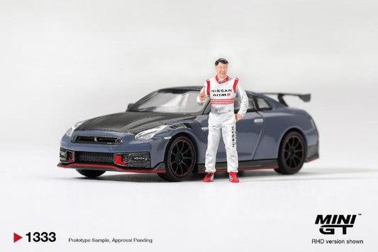 PRECOMMANDE - Mini GT MGT01333-R 1:64 - NISSAN GTR R35 Nismo Tsukuba Production car lap record 2024 with figure Tsugio Matsuda