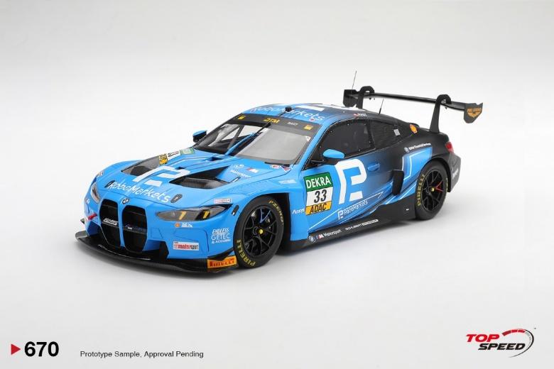 PRECOMMANDE - Top Speed TS0670 1:18 - BMW M4 GT3 EVO N°33 Schubert Motorsport Vainqueur Race 1  Zandvoort DTM 2025 R. Rast