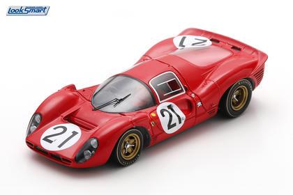PRECOMMANDE - Looksmart LSLM156 1:43 - FERRARI 330 P4 N°21 2nd 24H Le Mans 1967  L. Scarfiotti - M. Parkes