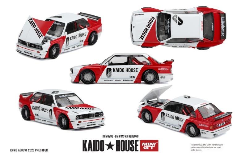 PRECOMMANDE - Kaido House KHMG293 1:64 - BMW M3 (E30) KH Redboro 1989