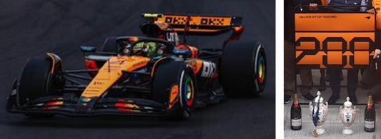 PRECOMMANDE - Spark S9640 1:43 - MCLAREN MCL39 N°4 McLaren Formula 1 Team Winner Hungarian GP 2025 Lando Norris - McLaren 200th GP win (with pit board)