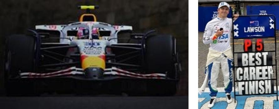 PRECOMMANDE - Spark S9631 1:43 - VISA CASH APP RB N°30 Visa Cash App Racing Bulls Formula One Team 5th Azerbaijan GP 2025 Liam Lawson (with pit board)