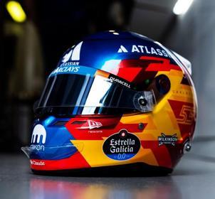 PRECOMMANDE - Spark 5HF248 Casque 1:5 - Atlassian Williams F1 Team - Carlos Sainz - 2026