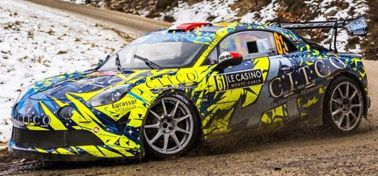 PRECOMMANDE - Spark S6937 1:43 - ALPINE A110 N°61 CHRISTOPHE BERARD Rallye Monte Carlo 2026 C. Berard - C. Bernabo