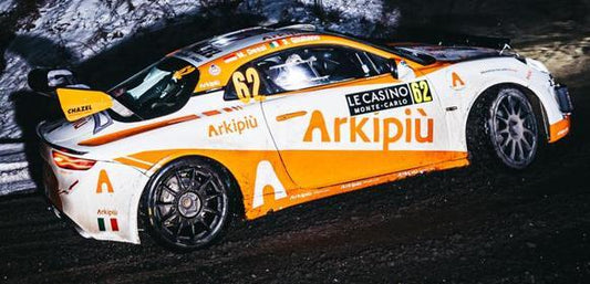 PRECOMMANDE - Spark S6938 1:43 -  ALPINE A110 N°62 MARC DESSI Rallye Monte Carlo 2026 M. Dessi - S. Giuliano