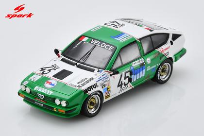PRECOMMANDE - Spark SB553 1:43 - ALFA ROMEO GTV6 N°45 24H Spa 1985 D. Schwartz - A. Thibaut - J. Vignon (Limited 300ex.)