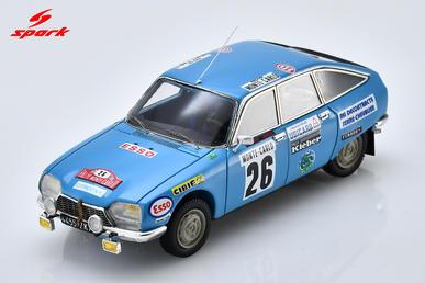 PRECOMMANDE - Spark S2476 1:43 - CITROËN GS N°26 13th Rallye Monte Carlo 1975 C. Laurent - J. Marche