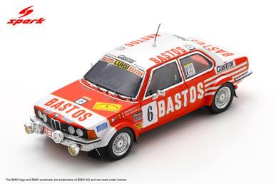 PRECOMMANDE - Spark S8512 1:43 - BMW 323i Gr 2 N°6 5th Rallye Condroz 1982 P. Snijers - G. van Oosten
