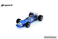 PRE-ORDER - Spark 18S611 1:18 - MATRA MS10 N°6 Winner German GP 1968 Jackie Stewart