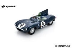 PRE-ORDER - Spark 18LM56 1:18 - JAGUAR D Type N°4 Winner Le Mans 24H 1956 N. Sanderson - R. Flockhart
