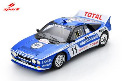 PRECOMMANDE - Spark 18S1207 1:18 - LANCIA Rally 037 N°11 6th Tour de Corse 1984   Jean-Claude Andruet - Martine Rick-Place