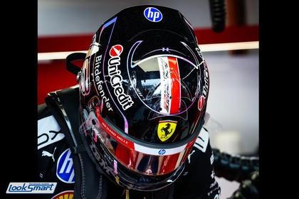 PRECOMMANDE - Looksmart LSHEL040 1:5 - CASQUE Ferrari HP GP Singapour 2026 - Charles Leclerc