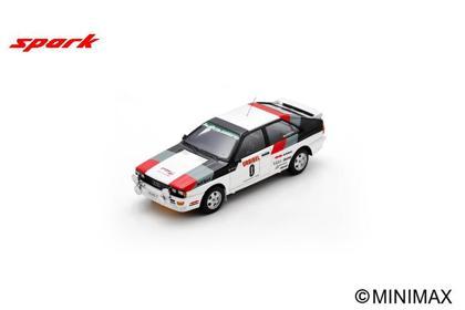 PRECOMMANDE - Spark S3214 1:43 - AUDI Quattro N°0 Audi Sport Rally Urbibel Algarve 1980 Hannu Mikkola - Arne Hertz