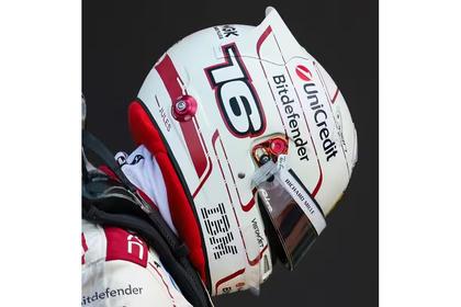 PRECOMMANDE - Looksmart LSHEL036 Casque 1:5 - Charles Leclerc - Ferrari Scuderia HP GP Monaco 2026