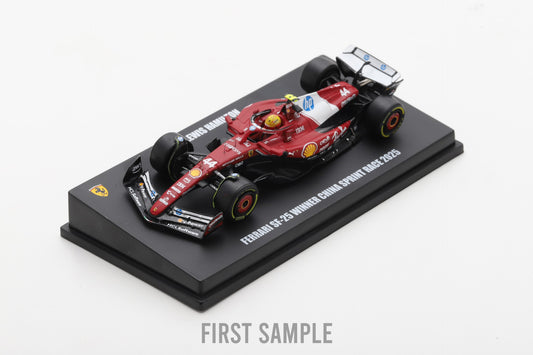 PRECOMMANDE - Looksmart LS64025 1:64 - Scuderia Ferrari SF-25 Winner China Sprint Race 2025 Lewis Hamilton